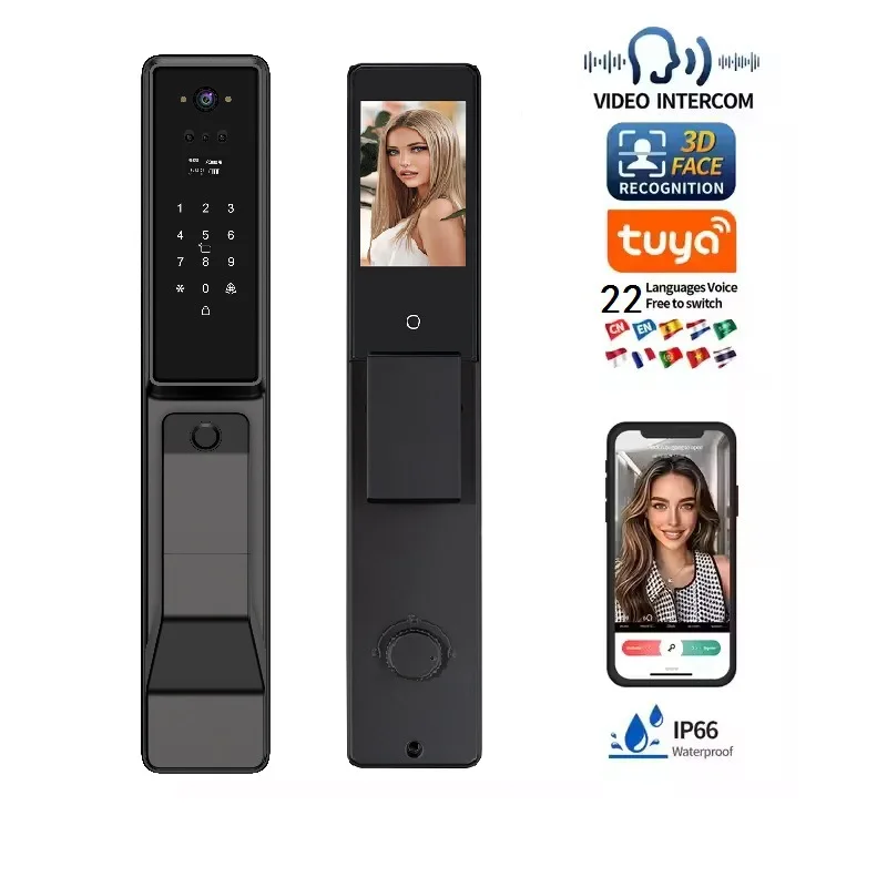 EGFirtor Smart Lock Smart Door Lock Tuya APP 3D Face Recognition Electronic Digital Smart Door Lock With Camera
EGFirtor Smart Lock Smart Door Lock Tuya APP 3D Face Recognition Electronic Digital Smart Door Lock With Camera