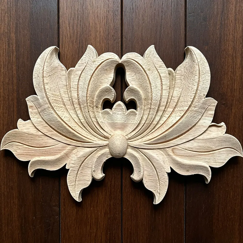 23cm Wooden Carved Appliques Onlay Carvings Decal for Headboard Door Bed Wall Cabinet Dresser Furniture Decoration Crafts
23cm Wooden Carved Appliques Onlay Carvings Decal for Headboard Door Bed Wall Cabinet Dresser Furniture Decoration Crafts