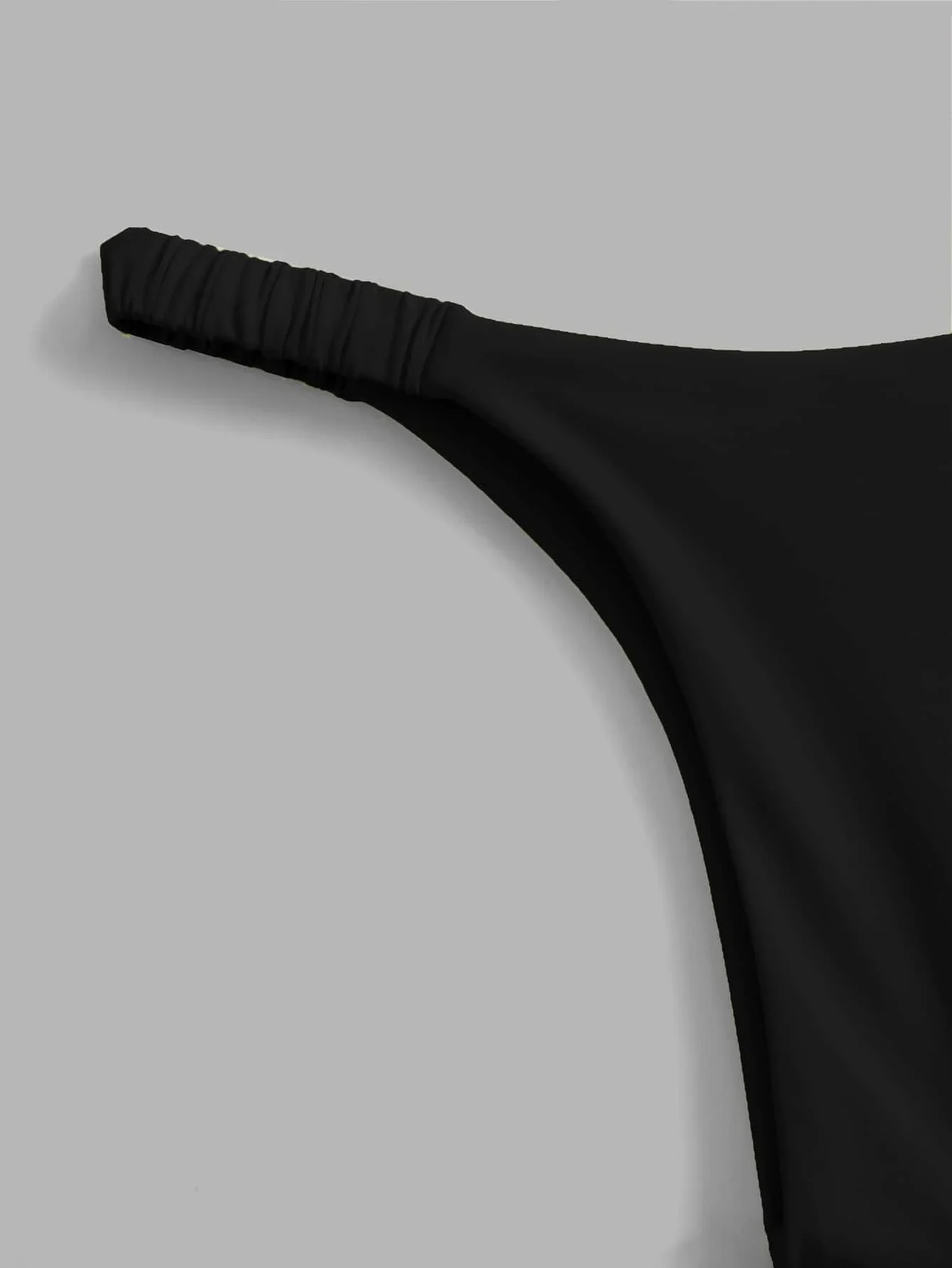 Solid Black Halter Triangle Bikini Set Thong Two Piece Beach Swimwear
Solid Black Halter Triangle Bikini Set Thong Two Piece Beach Swimwear