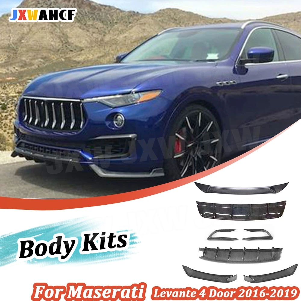 JXWANCF Dry Carbon Fiber For Maserati Levante 4 Door 2016-2019 Front Lip Splitters Vent Trim Covers Rear Lip Middle Spoiler
JXWANCF Dry Carbon Fiber For Maserati Levante 4 Door 2016-2019 Front Lip Splitters Vent Trim Covers Rear Lip Middle Spoiler