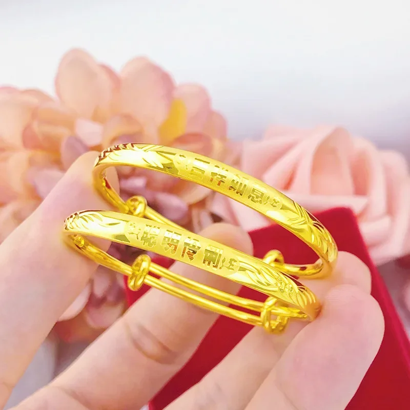 9999 Real Gold 24K Gold Children's Bracelet Baby Baby Bracelet New Year's Gift, Laser Printed Pure Push-Pull Bracelet
9999 Real Gold 24K Gold Children's Bracelet Baby Baby Bracelet New Year's Gift, Laser Printed Pure Push-Pull Bracelet