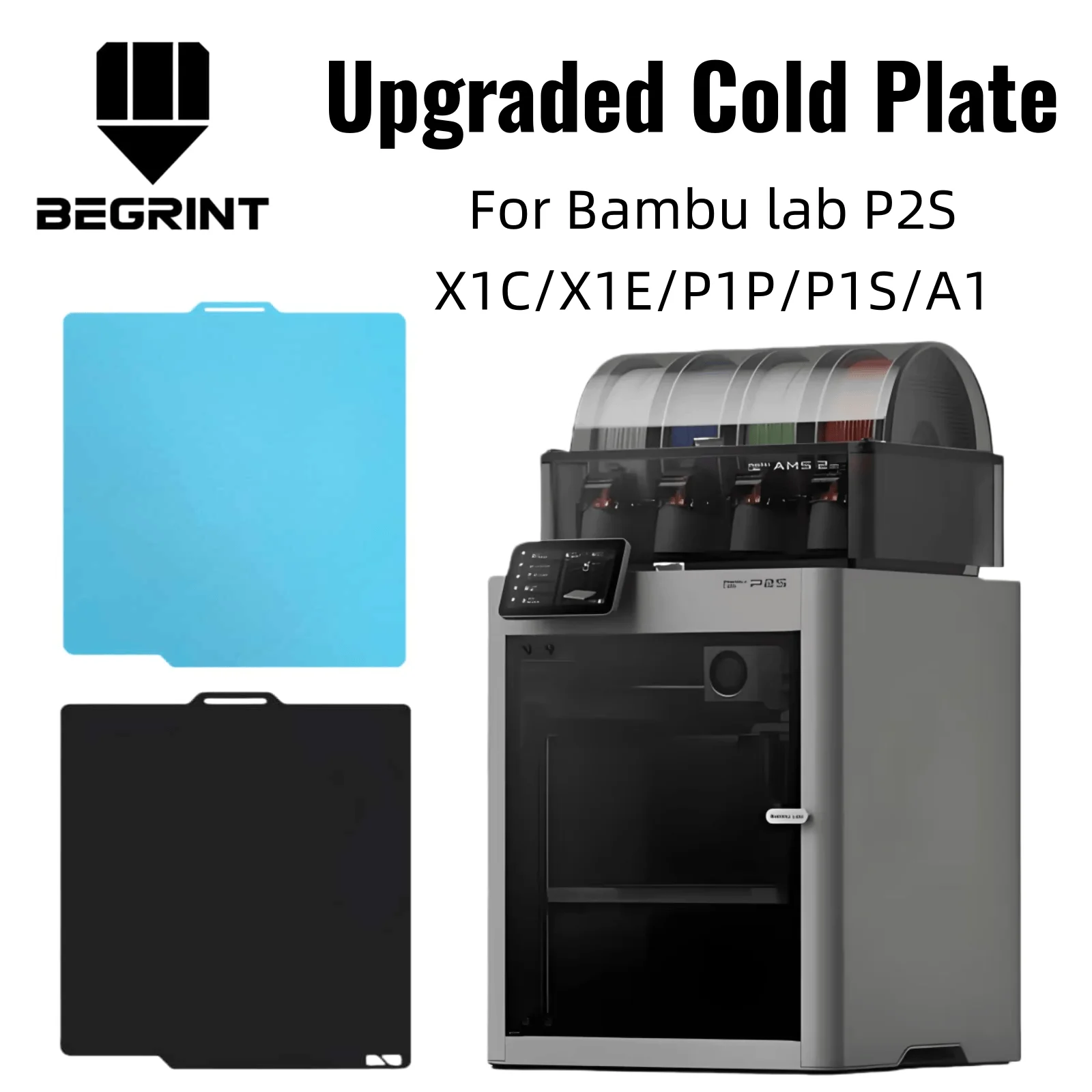 For Bambu Lab P2S Cold Plate Low Temperature Plate Spring Steel Double-sided for BambuLab P1P P1S A1 P2S X1C Heated Bed Parts
For Bambu Lab P2S Cold Plate Low Temperature Plate Spring Steel Double-sided for BambuLab P1P P1S A1 P2S X1C Heated Bed Parts