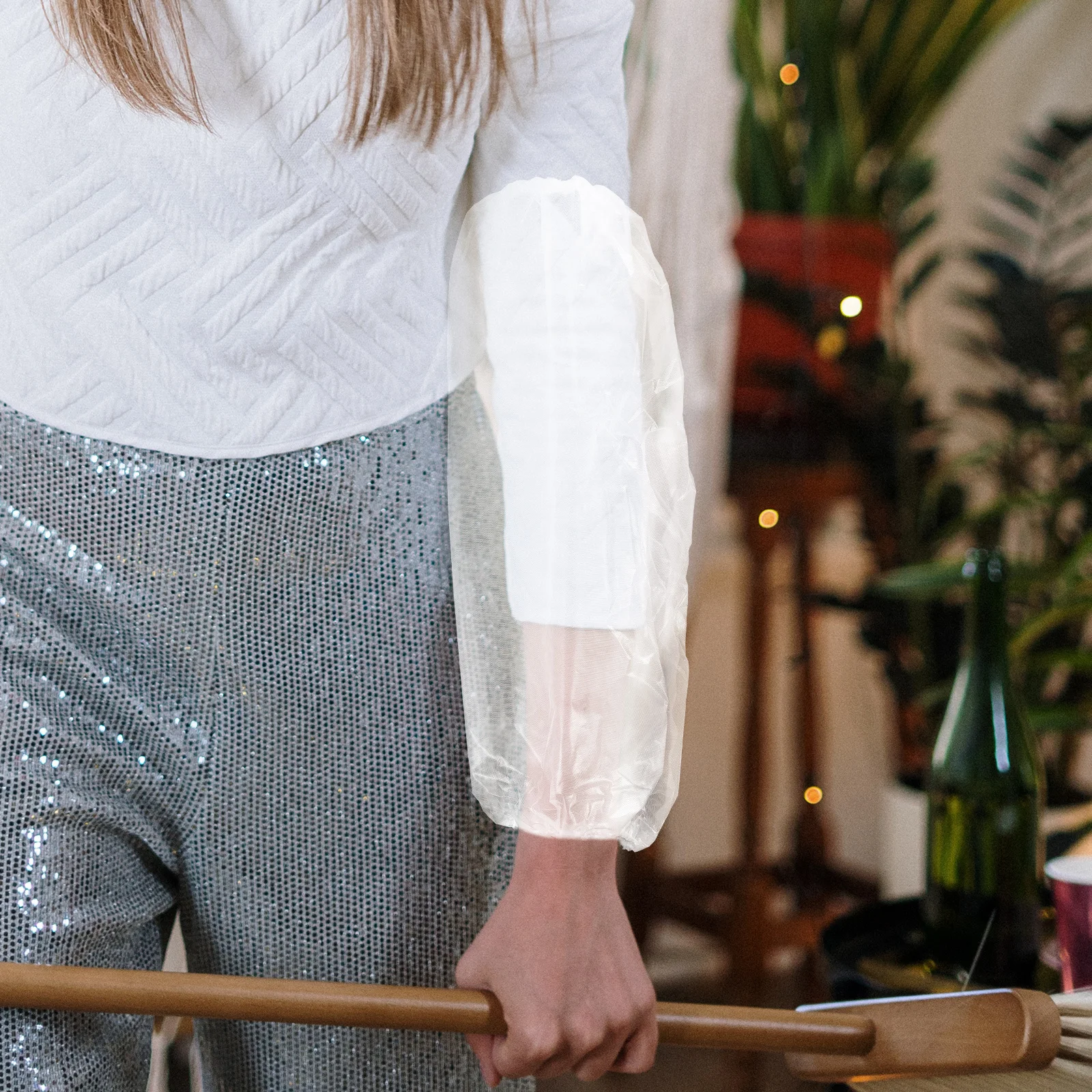 10Pcs Disposable Waterproof Arm Sleeves Oilproof Kitchen Cuff Guard Breathable Arm Protectors for Cooking Cleaning Barbecue
10Pcs Disposable Waterproof Arm Sleeves Oilproof Kitchen Cuff Guard Breathable Arm Protectors for Cooking Cleaning Barbecue