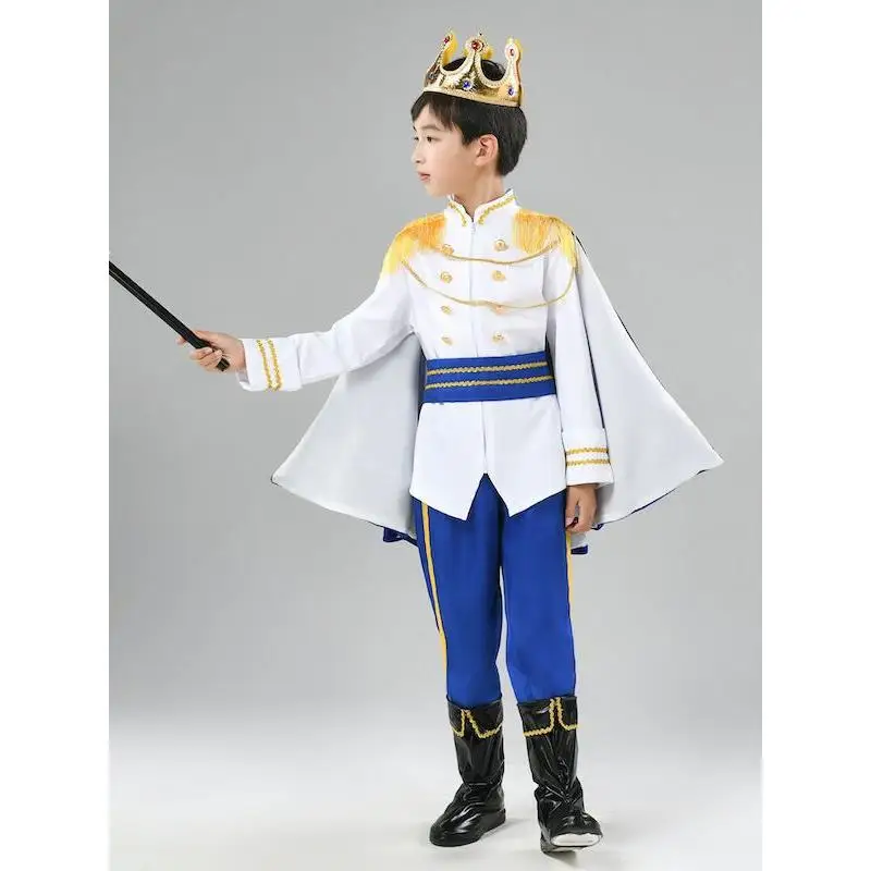 Halloween Children's King Prince Costume Fairy Tale Story Boy King Performance Outfit Cosplay Clothes Dance Party
Halloween Children's King Prince Costume Fairy Tale Story Boy King Performance Outfit Cosplay Clothes Dance Party