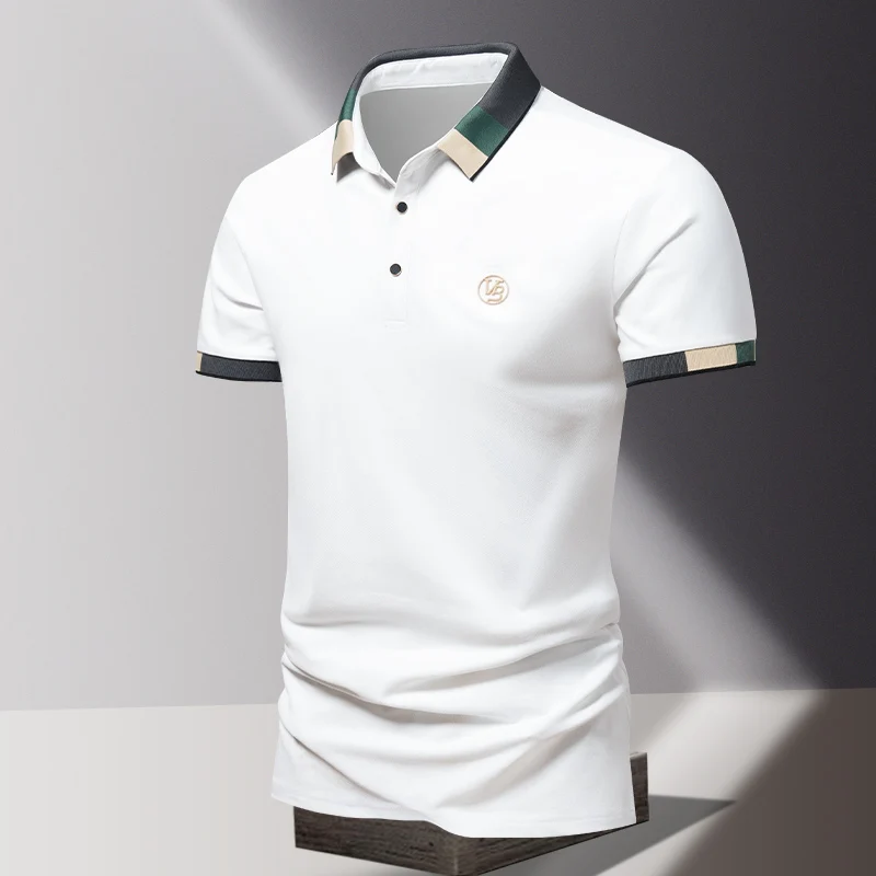 POLO shirt men's summer fashion ice silk quick drying short sleeved T-shirt solid color loose business collar pure cotton top
POLO shirt men's summer fashion ice silk quick drying short sleeved T-shirt solid color loose business collar pure cotton top