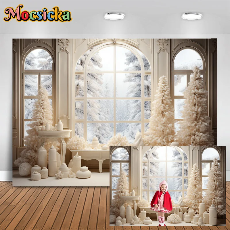 Mocsicka Winter Photography Backdrop Christmas Party Xmas Tree Gift Background Family Portrait Cake Smash Banner Studio Photo
Mocsicka Winter Photography Backdrop Christmas Party Xmas Tree Gift Background Family Portrait Cake Smash Banner Studio Photo