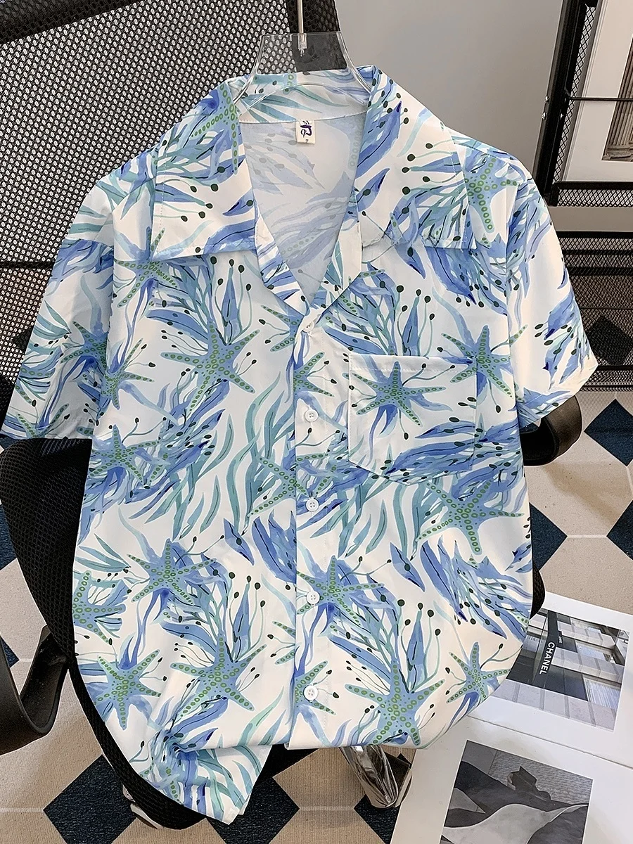 Summer Floral Print ort Sve Loose Casual Hawaiian irt Men's Beach Faion Brand irt Youth ular Regular Fit
Summer Floral Print ort Sve Loose Casual Hawaiian irt Men's Beach Faion Brand irt Youth ular Regular Fit