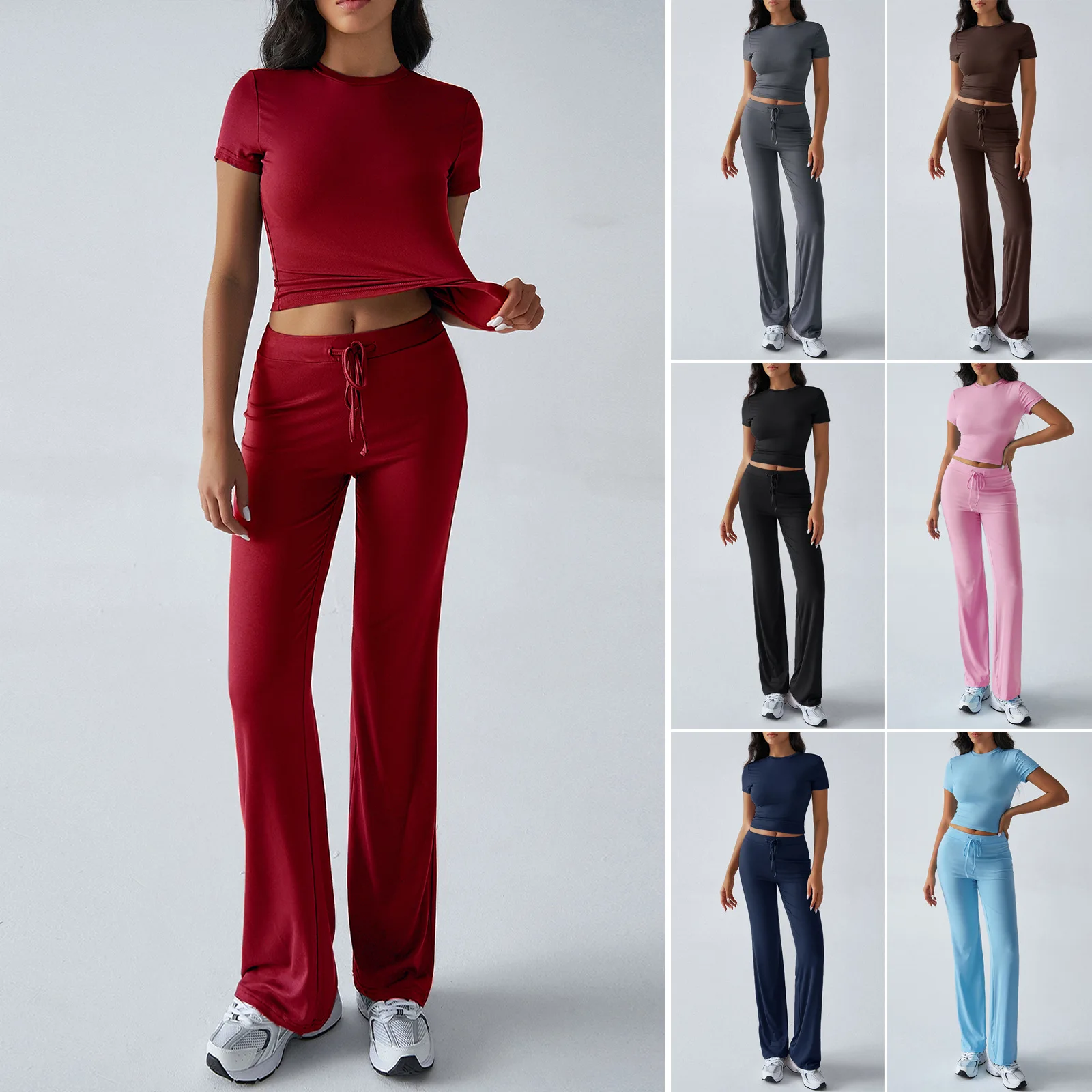 European and American women's spring and summer personality temperament solid color round neck urban leisure fashion suit women
European and American women's spring and summer personality temperament solid color round neck urban leisure fashion suit women