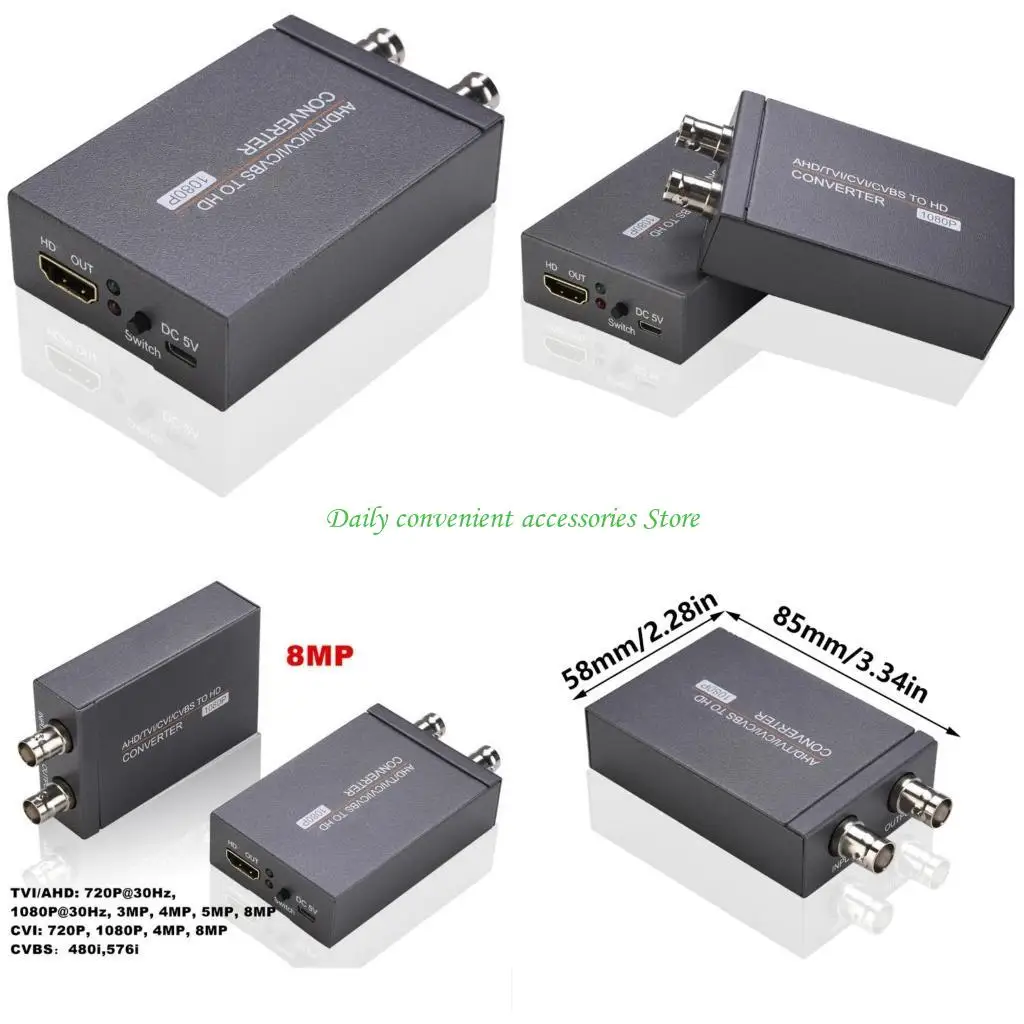 Адаптер конвертеров BNC в 97QB для преобразования сигнала из AHD CVIs TVIs CVBS в адаптер видеоконвертера 1080P
Адаптер конвертеров BNC в 97QB для преобразования сигнала из AHD CVIs TVIs CVBS в адаптер видеоконвертера 1080P