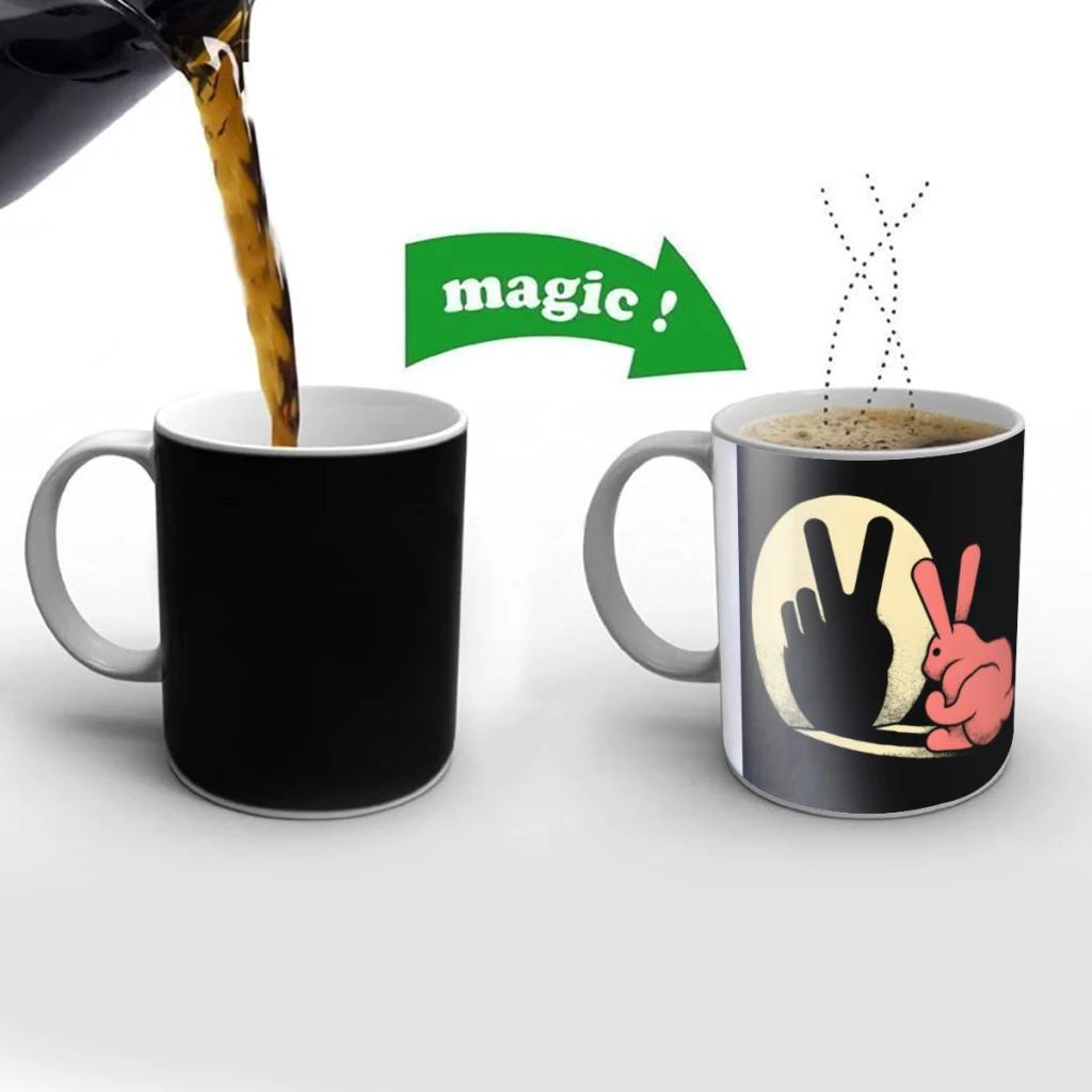 Peaceful Rabbit Creativity Change Color Chang mug Ceramic mug Hot Coffee Cup Breakfast Cup Mug Friend Gift
Peaceful Rabbit Creativity Change Color Chang mug Ceramic mug Hot Coffee Cup Breakfast Cup Mug Friend Gift