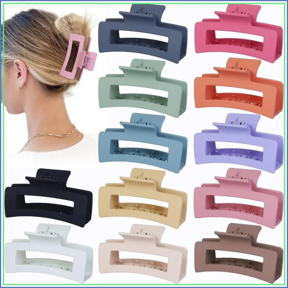 12 Pcs Medium Hair Clips, 3.5 Inch, Square Claw Clips for Thick and Thin Hair, Bulk Hair Accessories for Women and Girls
12 Pcs Medium Hair Clips, 3.5 Inch, Square Claw Clips for Thick and Thin Hair, Bulk Hair Accessories for Women and Girls