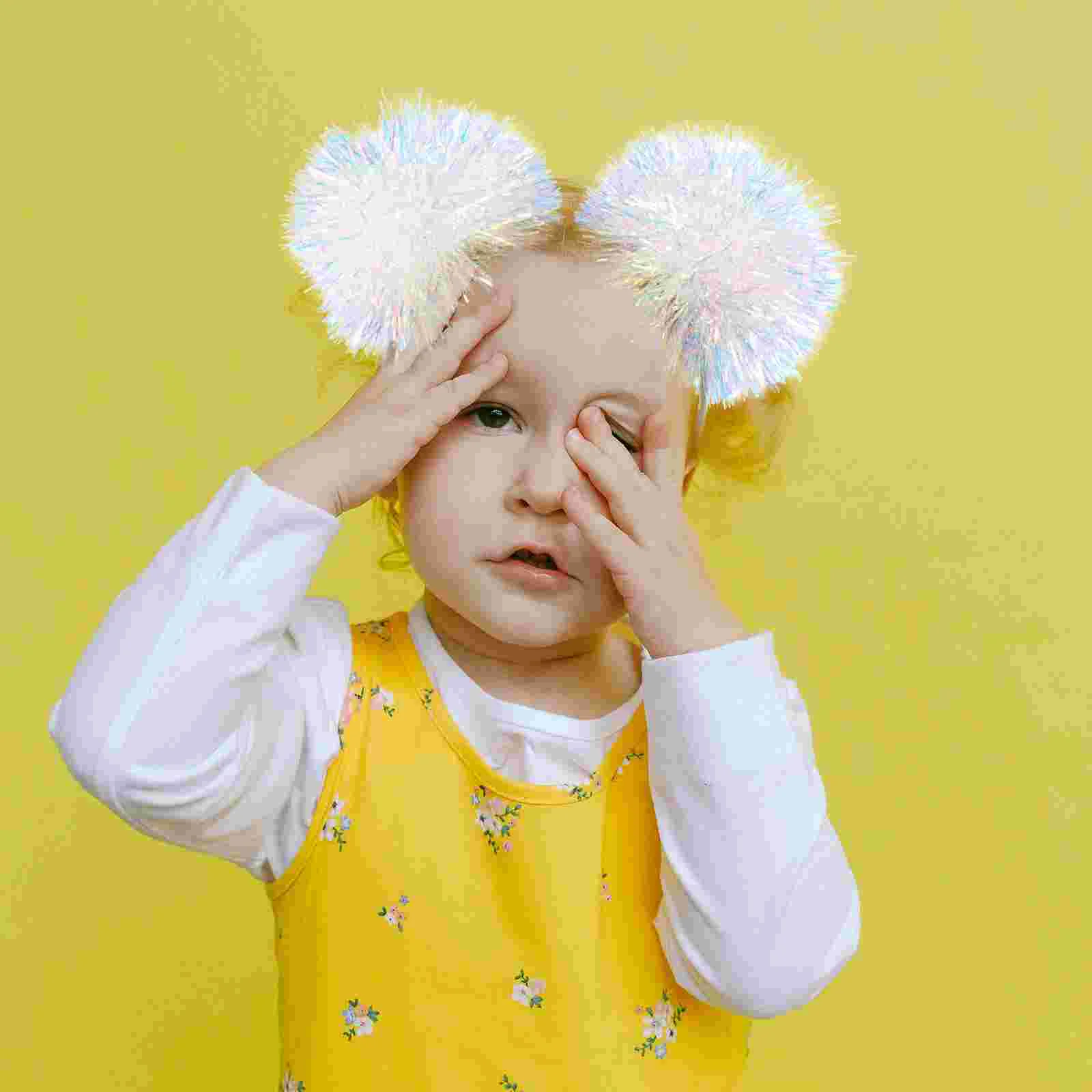 Girl Headbands Bright Silk Ball Tinsel Cosplay Pompom Party Children White Hair Performance Headdress Miss
Girl Headbands Bright Silk Ball Tinsel Cosplay Pompom Party Children White Hair Performance Headdress Miss