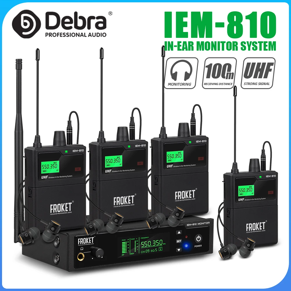 Беспроводная система мониторинга FROKET IEM-810 с Bluetooth 5.0, радиусом действия 100 м, подходит для сценических выступлений, церкви.
Беспроводная система мониторинга FROKET IEM-810 с Bluetooth 5.0, радиусом действия 100 м, подходит для сценических выступлений, церкви.
