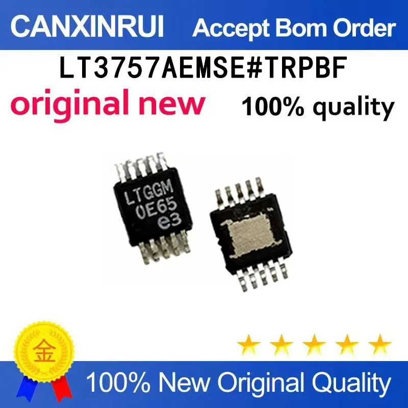 (5-100 pieces)Brand new original LT3757AEMSE # TRPBF chip silk screen LTGGM package MSOP-10 patch IC
(5-100 pieces)Brand new original LT3757AEMSE # TRPBF chip silk screen LTGGM package MSOP-10 patch IC