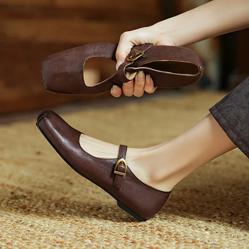 Women’s Mary Jane Shoes Genuine Leather 2026 New Spring Pleated Square Toe Women’s Shoes Large Size Retro Women Flat Shoes
Women’s Mary Jane Shoes Genuine Leather 2026 New Spring Pleated Square Toe Women’s Shoes Large Size Retro Women Flat Shoes