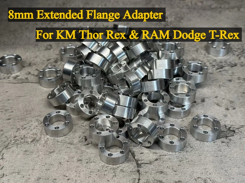RC Wheel Hex Hub Widener 8mm Extended Flange Adapter For KM Thor Rex & RAM Dodge T-Rex RC Truck Modified Upgrade Accessories
RC Wheel Hex Hub Widener 8mm Extended Flange Adapter For KM Thor Rex & RAM Dodge T-Rex RC Truck Modified Upgrade Accessories