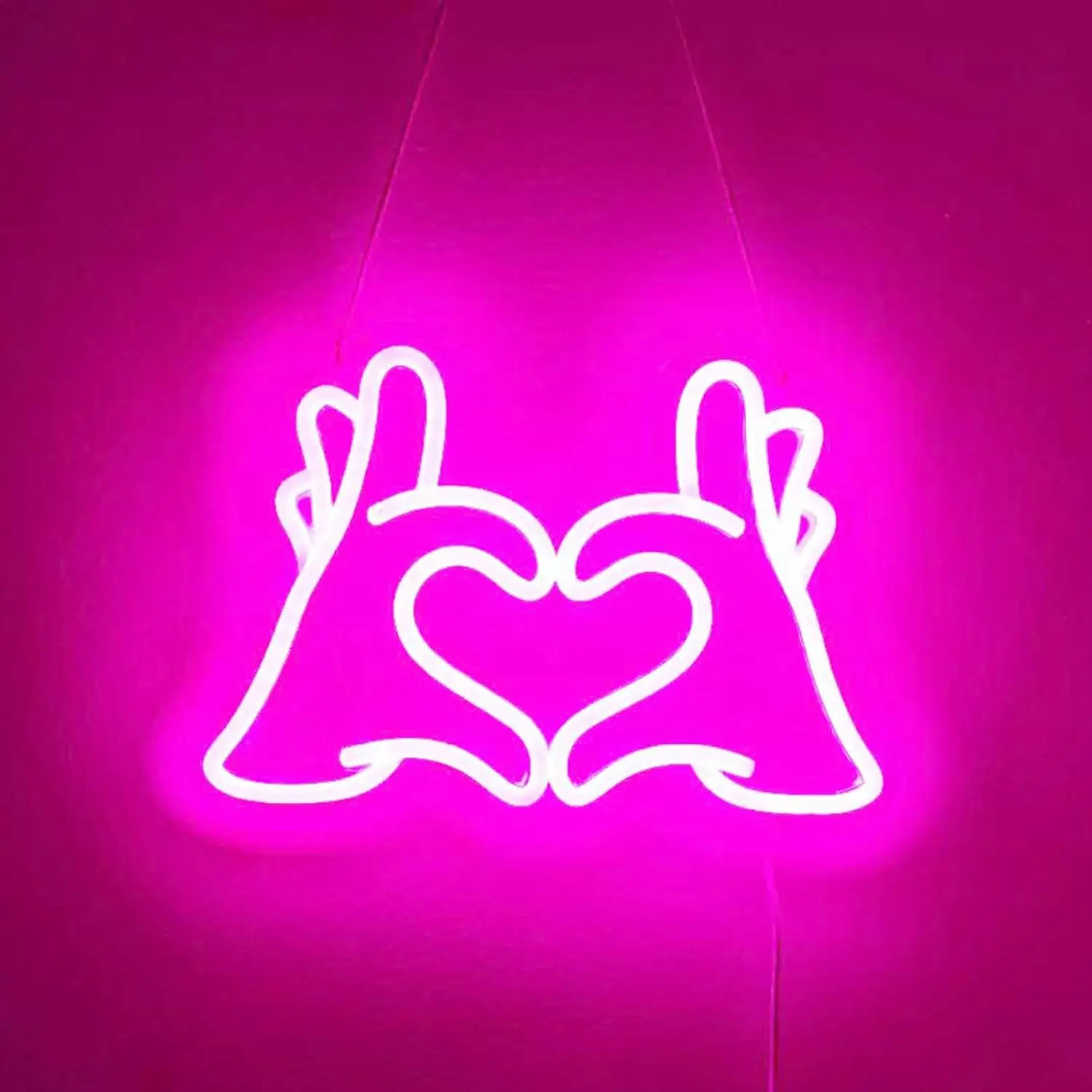 Heart Hand Neon Sign Love Finger for Wall Decor LED Neon Light for Girls Bedroom Dorm Living Room Wedding Party Birthday Decor
Heart Hand Neon Sign Love Finger for Wall Decor LED Neon Light for Girls Bedroom Dorm Living Room Wedding Party Birthday Decor