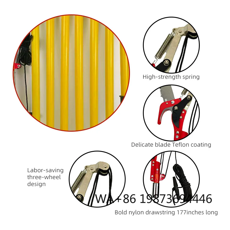 Long Reach High Branch Gardening Saw, Outdoor Insulated Handle Durable Trimming Tool
Long Reach High Branch Gardening Saw, Outdoor Insulated Handle Durable Trimming Tool