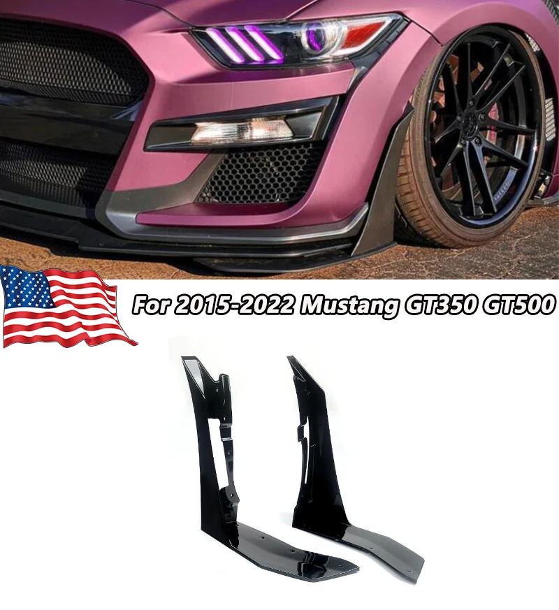 For Ford Mustang GT V6 V8 EcoBoost Painted GT500 STAGE 3 Style Side Winglets Front Bumper Splitters Lip Guard Protector
For Ford Mustang GT V6 V8 EcoBoost Painted GT500 STAGE 3 Style Side Winglets Front Bumper Splitters Lip Guard Protector