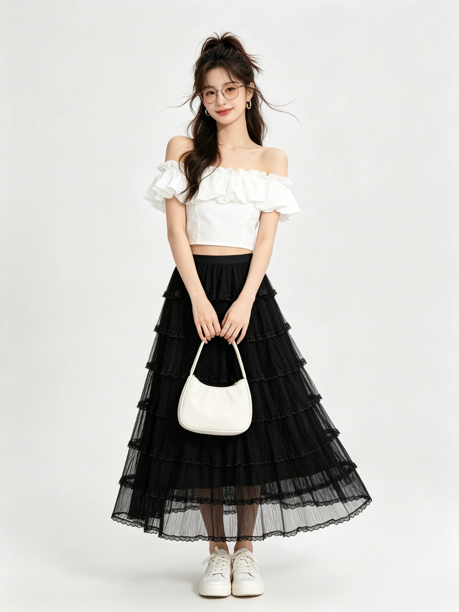 Casual Skin-friendly Breathable Lace Hem Semi-skirt Summer New High Waist Draped Versatile Slimming Cake Mid-length Skirt
Casual Skin-friendly Breathable Lace Hem Semi-skirt Summer New High Waist Draped Versatile Slimming Cake Mid-length Skirt