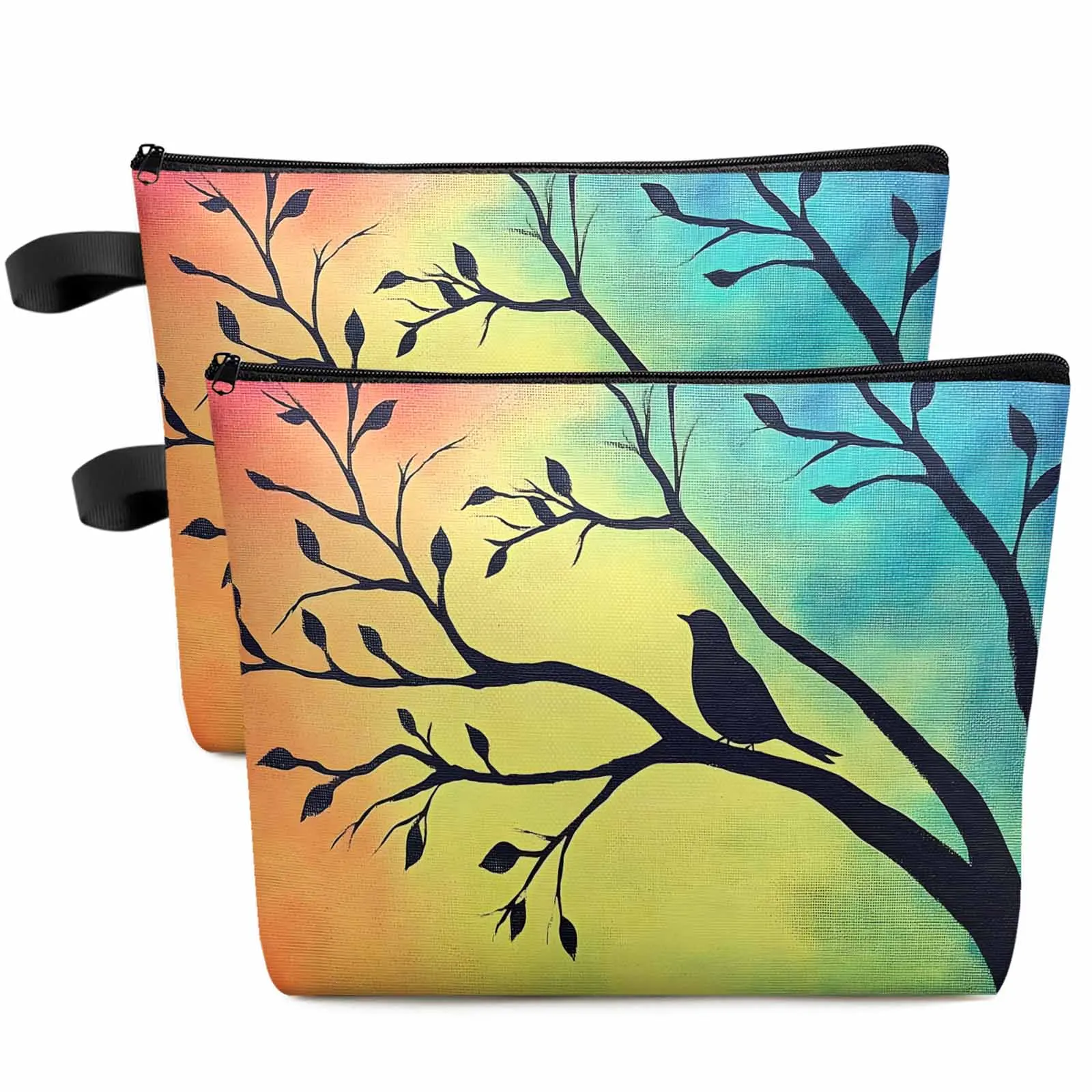Bird Silhouette Gradient Tree Makeup Bag Pouch Travel Essentials Lady Women Cosmetic Bags Toilet Organizer Storage Pencil Case
Bird Silhouette Gradient Tree Makeup Bag Pouch Travel Essentials Lady Women Cosmetic Bags Toilet Organizer Storage Pencil Case