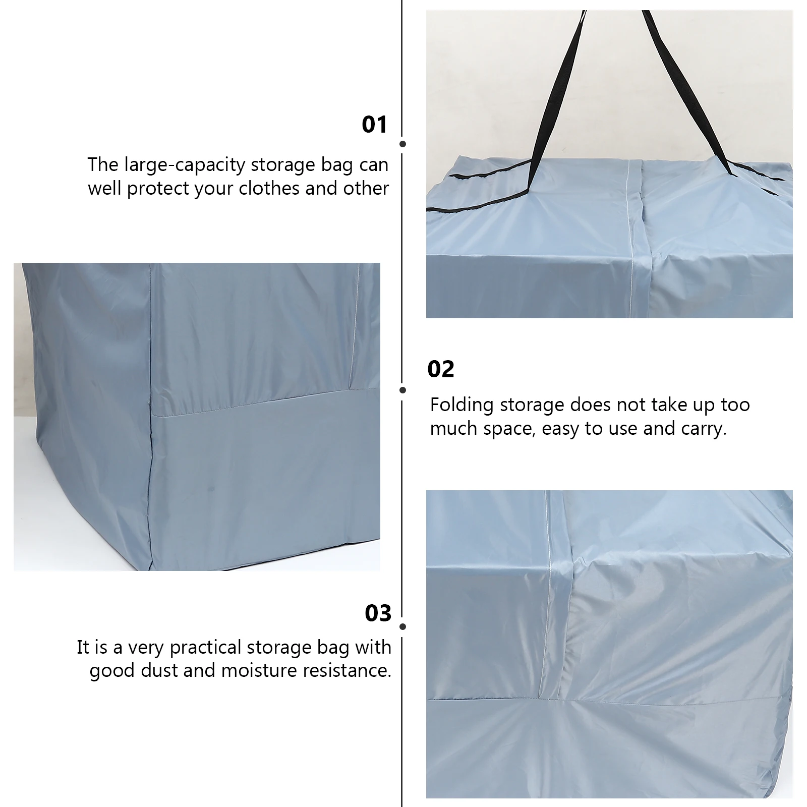1pc Furnishings Pouch Square Storage Large Capacity Cloth Bag For Clothes Blankets Quilts Pillows Books Foldable Lightweight
1pc Furnishings Pouch Square Storage Large Capacity Cloth Bag For Clothes Blankets Quilts Pillows Books Foldable Lightweight