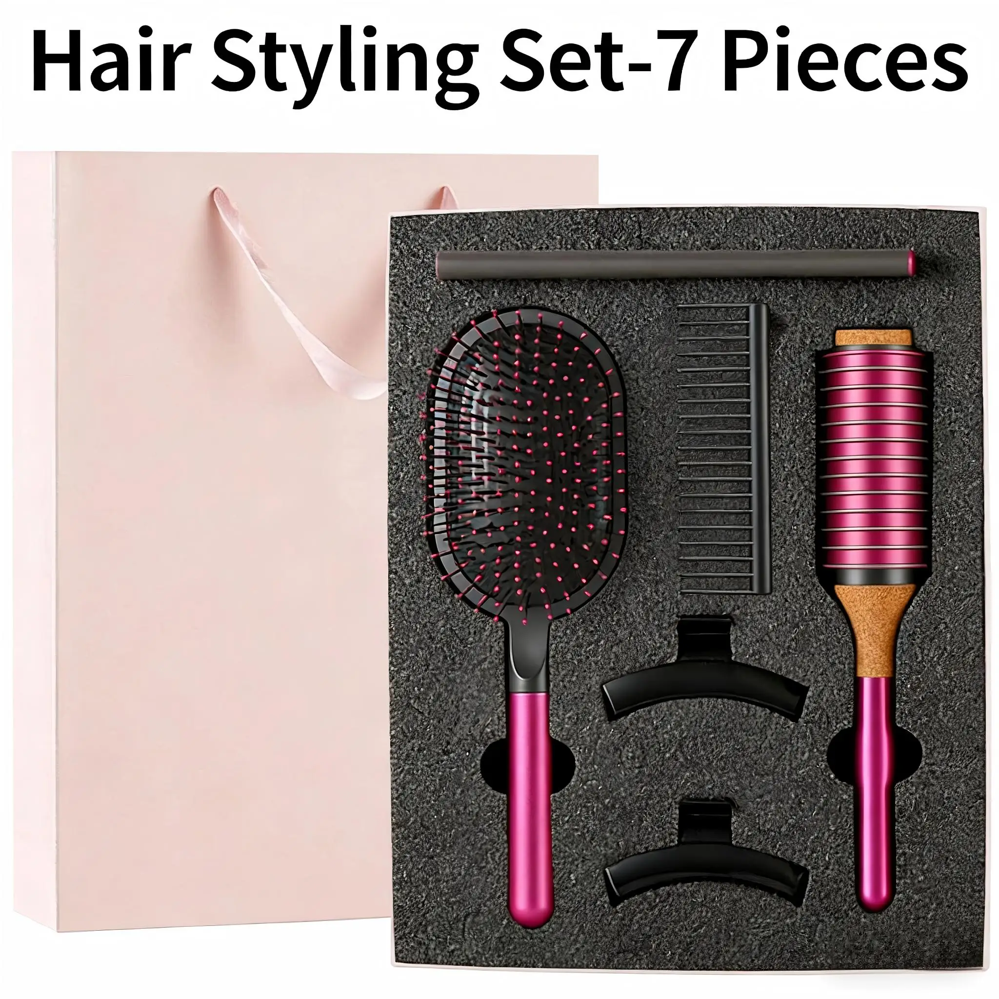 7PCS High-end Air Cushion Comb Anti-static Massage Hairbrush Set for Long Hair Salon/Home Use Valentine's Day Gift Best Seller
7PCS High-end Air Cushion Comb Anti-static Massage Hairbrush Set for Long Hair Salon/Home Use Valentine's Day Gift Best Seller