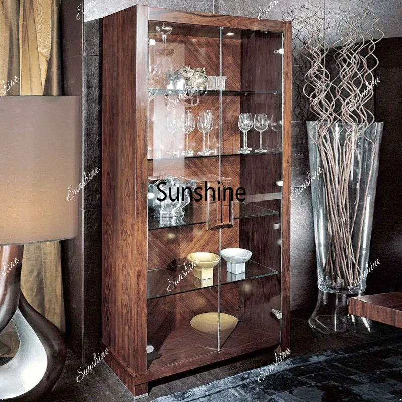 Postmodern, luxury, light luxury, glass wine cabinet double door, overall customization
Postmodern, luxury, light luxury, glass wine cabinet double door, overall customization