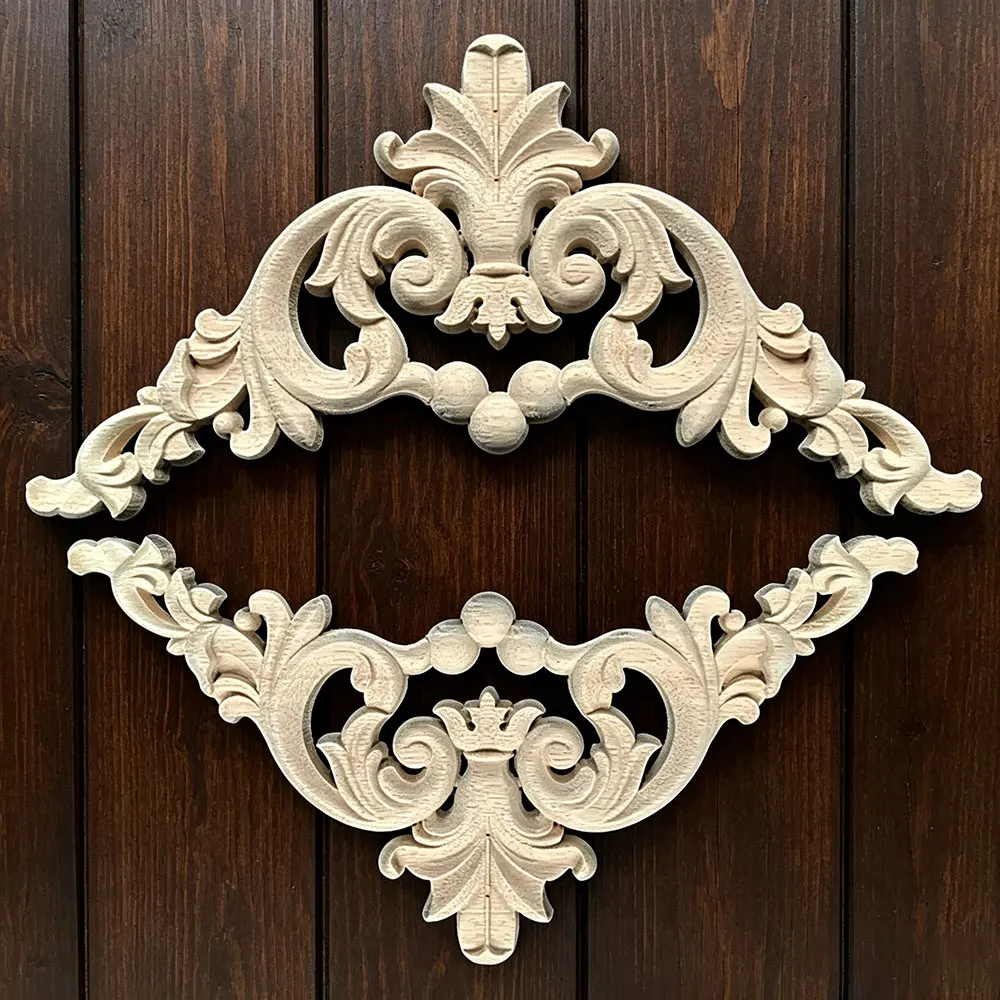 4PCS Wood Carved Long Applique Frame Corner Onlay Unpainted Furniture Vintage Home Decoration Accessories Decor Door Decor
4PCS Wood Carved Long Applique Frame Corner Onlay Unpainted Furniture Vintage Home Decoration Accessories Decor Door Decor