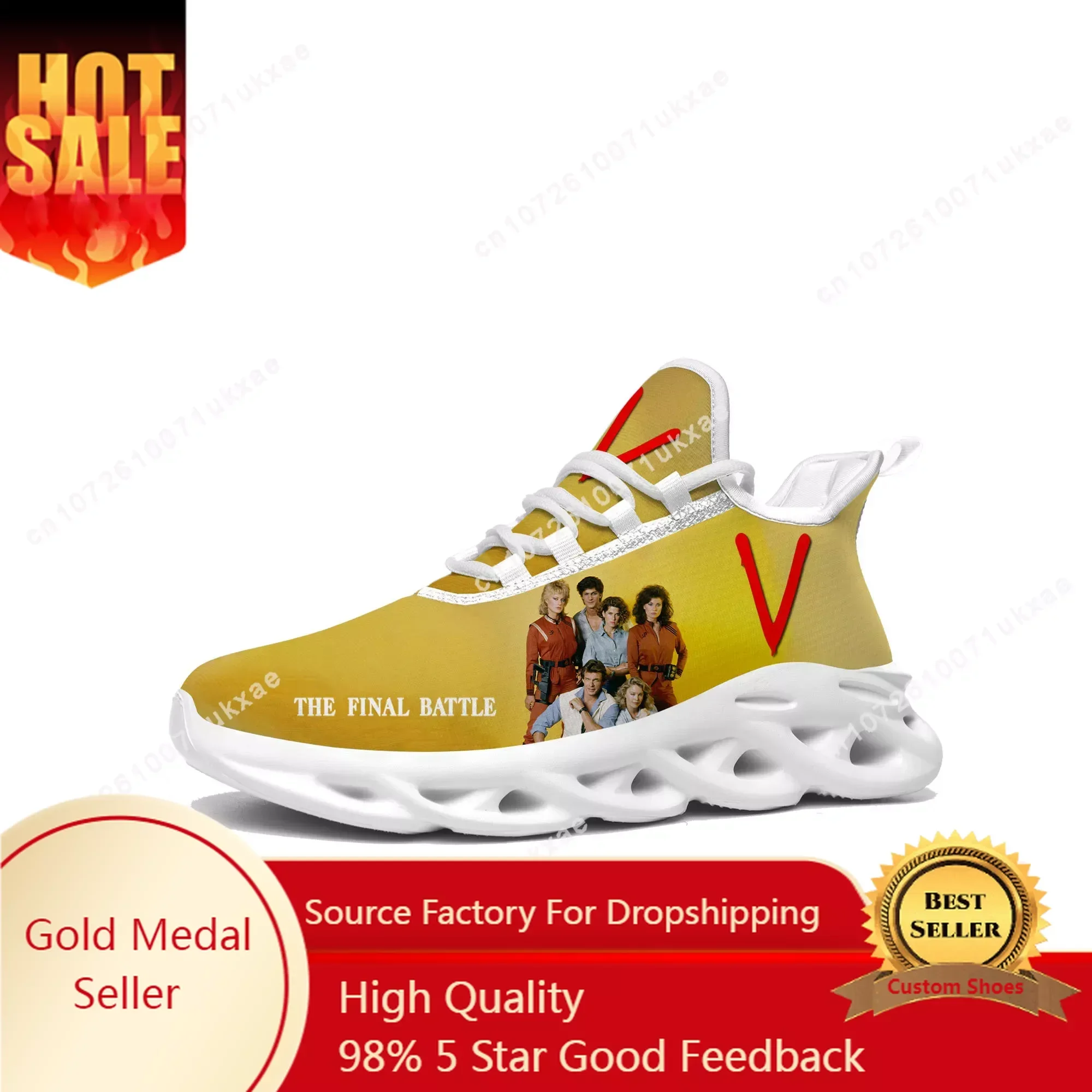 V 1984 TV series Flats Sneakers Mens Womens Sports Shoes High Quality Jane Badler Sneaker Lace Up Mesh Footwear custom made Shoe
V 1984 TV series Flats Sneakers Mens Womens Sports Shoes High Quality Jane Badler Sneaker Lace Up Mesh Footwear custom made Shoe