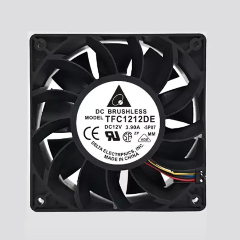 Delta TFC1212DE DC12V 3.90A 12038 12CM Cooling Fan
Delta TFC1212DE DC12V 3.90A 12038 12CM Cooling Fan
