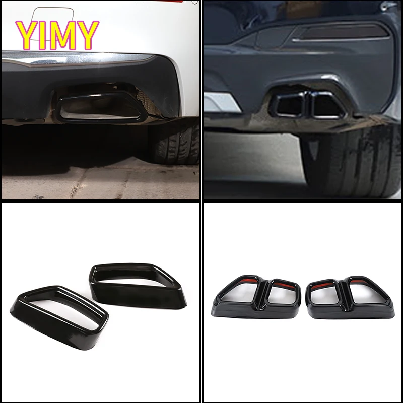 2x Stainless Steel Car Tail Throat Decorative Frame Cover Suitable for BMW 5 6 Series GT G30 G38 G32 2018-2023
2x Stainless Steel Car Tail Throat Decorative Frame Cover Suitable for BMW 5 6 Series GT G30 G38 G32 2018-2023