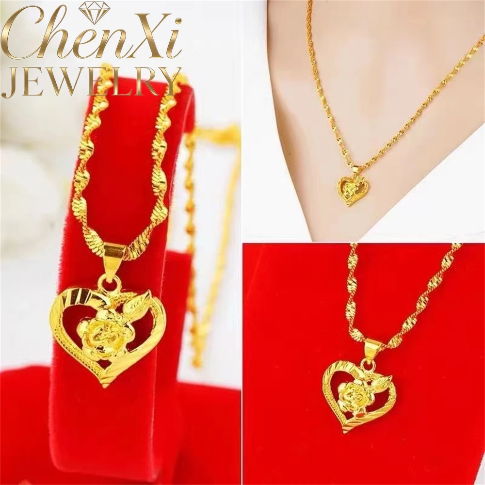 High-End Sand Gold Love Heart Collar Necklace Best Selling Popular Luxury Quality Jewelry Festival Gift Fashion Exquisite Charm
High-End Sand Gold Love Heart Collar Necklace Best Selling Popular Luxury Quality Jewelry Festival Gift Fashion Exquisite Charm