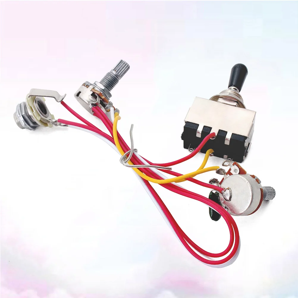 Line Group Electric Guitar Wiring Harness Prewired Kit Toggle 1 Volume 1 Tone 500K Pots 1T1V GU204
Line Group Electric Guitar Wiring Harness Prewired Kit Toggle 1 Volume 1 Tone 500K Pots 1T1V GU204