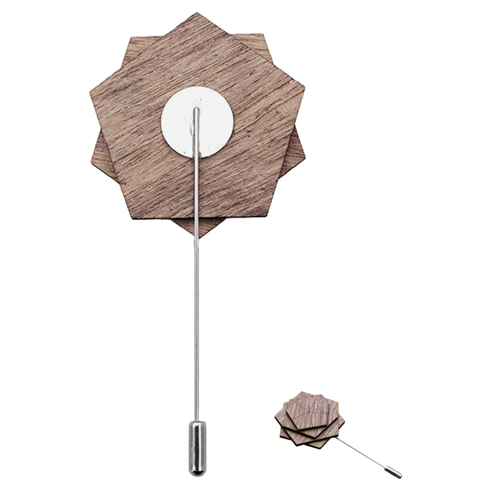 Wooden Men's Corsage Decorative Lapel Pin Boutonniere for Suit Flower Zinc Alloy Man Floral
Wooden Men's Corsage Decorative Lapel Pin Boutonniere for Suit Flower Zinc Alloy Man Floral