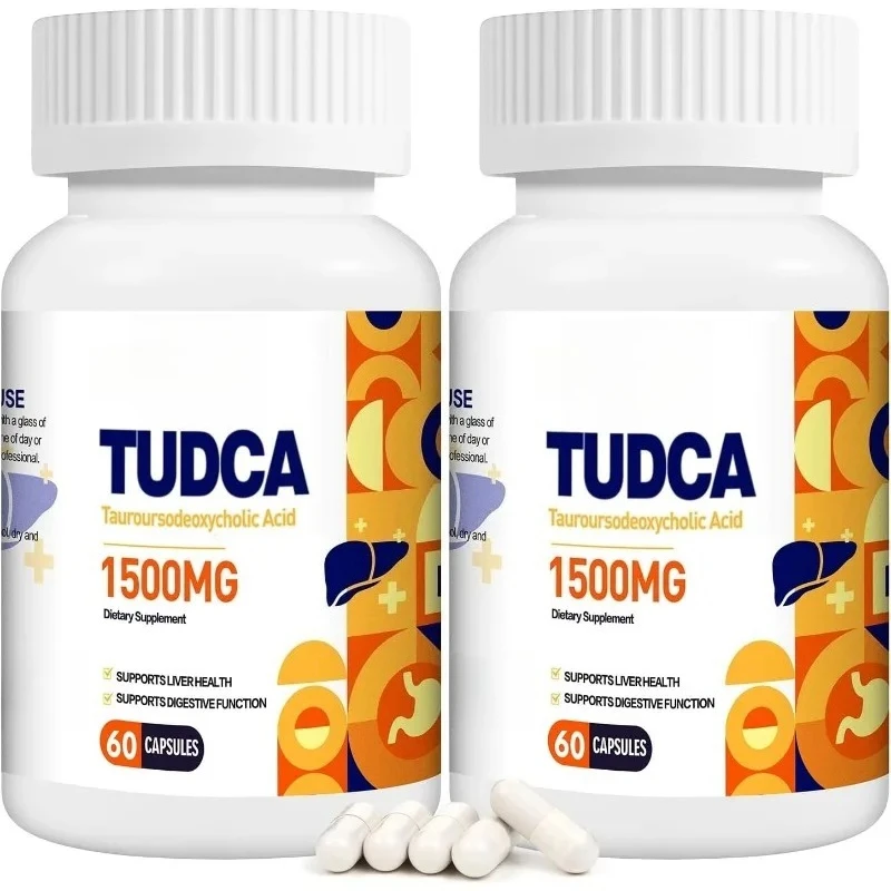 Pure TUDCA supplement 1500mg, high-purity taurine bile salt, liver cleansing support, non GMO, 60 capsules 
Pure TUDCA supplement 1500mg, high-purity taurine bile salt, liver cleansing support, non GMO, 60 capsules