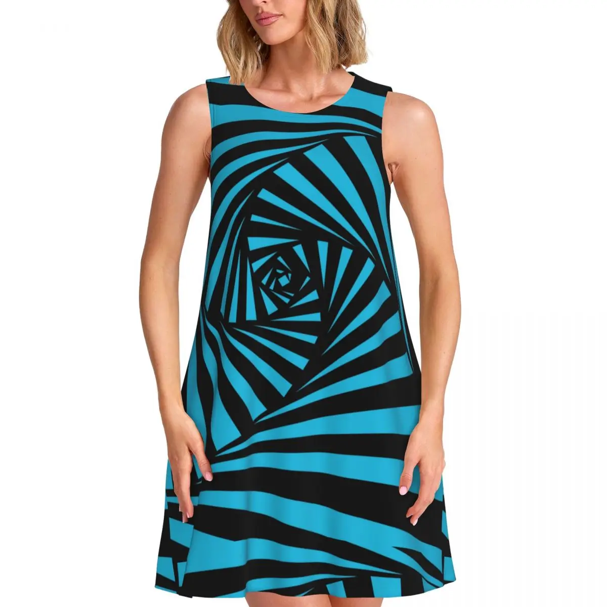Custom Vision Street Wear Loose Sundress With Pocket Print Women's Sleeveless Dress For Beach Vacations Dress
Custom Vision Street Wear Loose Sundress With Pocket Print Women's Sleeveless Dress For Beach Vacations Dress