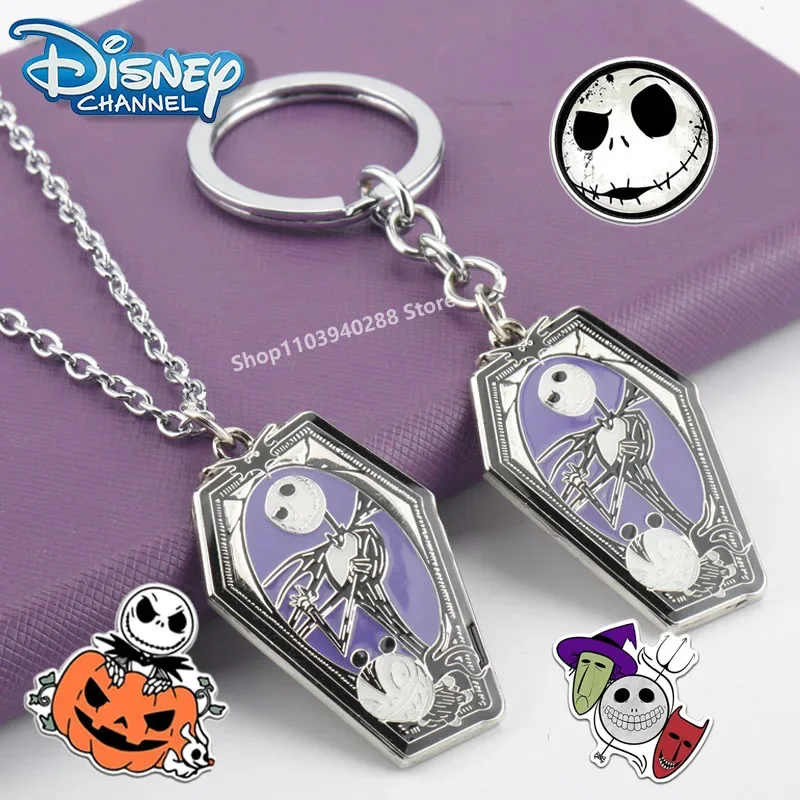 Disney The Nightmare Before Christmas Necklace Keychain Cute Cartoon Character Jack Halloween Fun Accessories for Kids Gits
Disney The Nightmare Before Christmas Necklace Keychain Cute Cartoon Character Jack Halloween Fun Accessories for Kids Gits