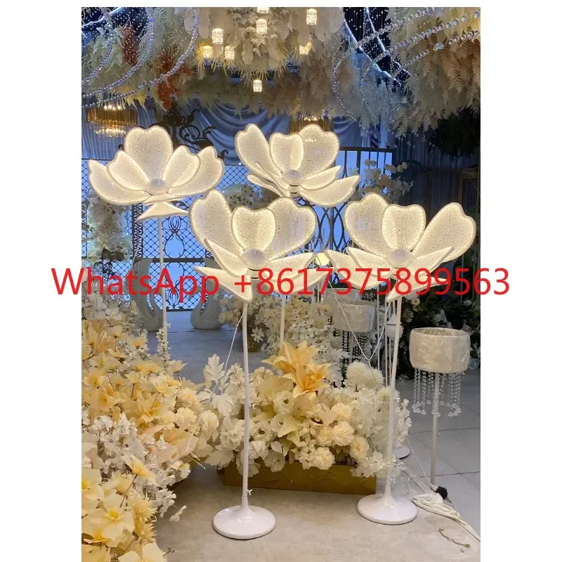 Wedding Props Wrought Iron Petals Lotus Lamp Luminous Peony Flower Wedding Stage Lights on-Site Layout Road Lead Lights
Wedding Props Wrought Iron Petals Lotus Lamp Luminous Peony Flower Wedding Stage Lights on-Site Layout Road Lead Lights