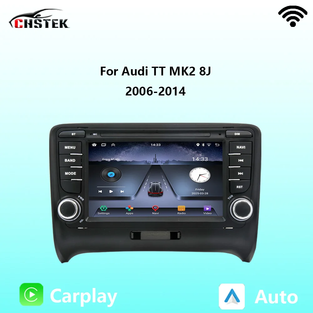CHSTEK Car Radio Carplay Android Auto For Audi TT MK2 8J 2006 2007 2008 2009-2014 Multimedia Stereo Navigation Bluetooth5.0 WIFI
CHSTEK Car Radio Carplay Android Auto For Audi TT MK2 8J 2006 2007 2008 2009-2014 Multimedia Stereo Navigation Bluetooth5.0 WIFI