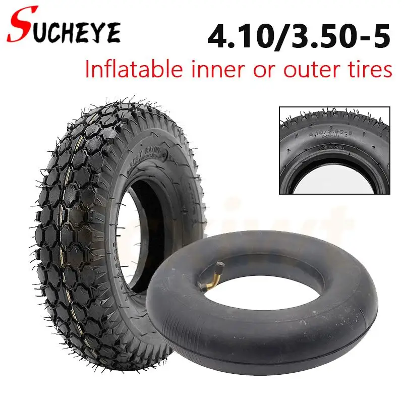 Внешняя шина с внутренней трубкой 4,10/3,50-5 подходит для 12-дюймовых прогулочных самокатов пожилых людей, ручных тележек, шин
Внешняя шина с внутренней трубкой 4,10/3,50-5 подходит для 12-дюймовых прогулочных самокатов пожилых людей, ручных тележек, шин