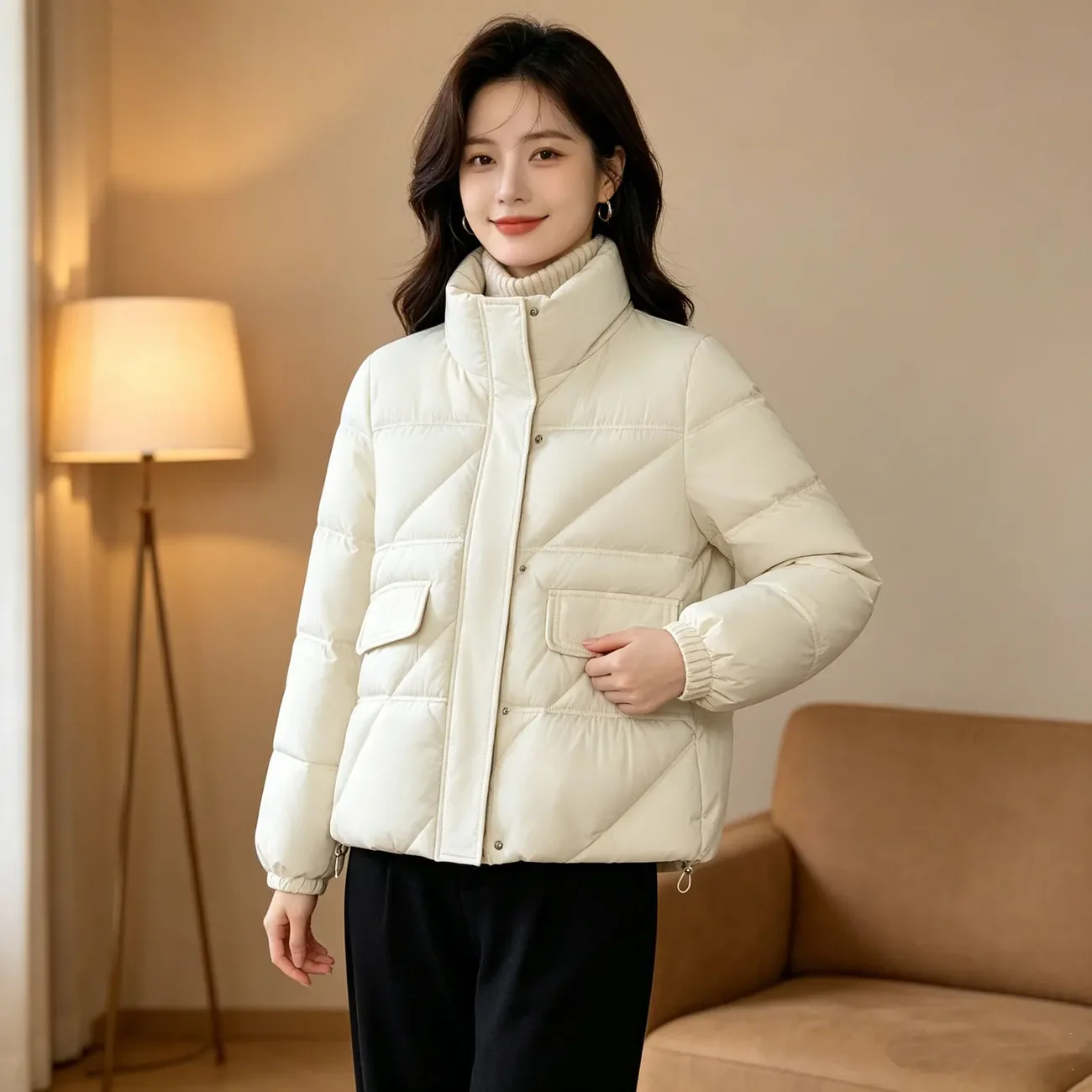 Women Short Puffer Jacket Winter 2026 Stand Collar Quilted Coat Casual Loose Warm Padded Parka Female Down Cotton Outerwear
Women Short Puffer Jacket Winter 2026 Stand Collar Quilted Coat Casual Loose Warm Padded Parka Female Down Cotton Outerwear