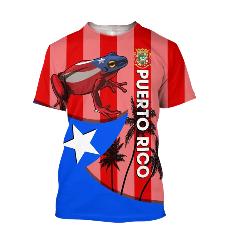 Puerto Rico Flag Printed T-shirt Men Women Street Fashion Crew Neck T Shirts 3D Printed Frog Skeleton Pattern Trendy Tee Top
Puerto Rico Flag Printed T-shirt Men Women Street Fashion Crew Neck T Shirts 3D Printed Frog Skeleton Pattern Trendy Tee Top