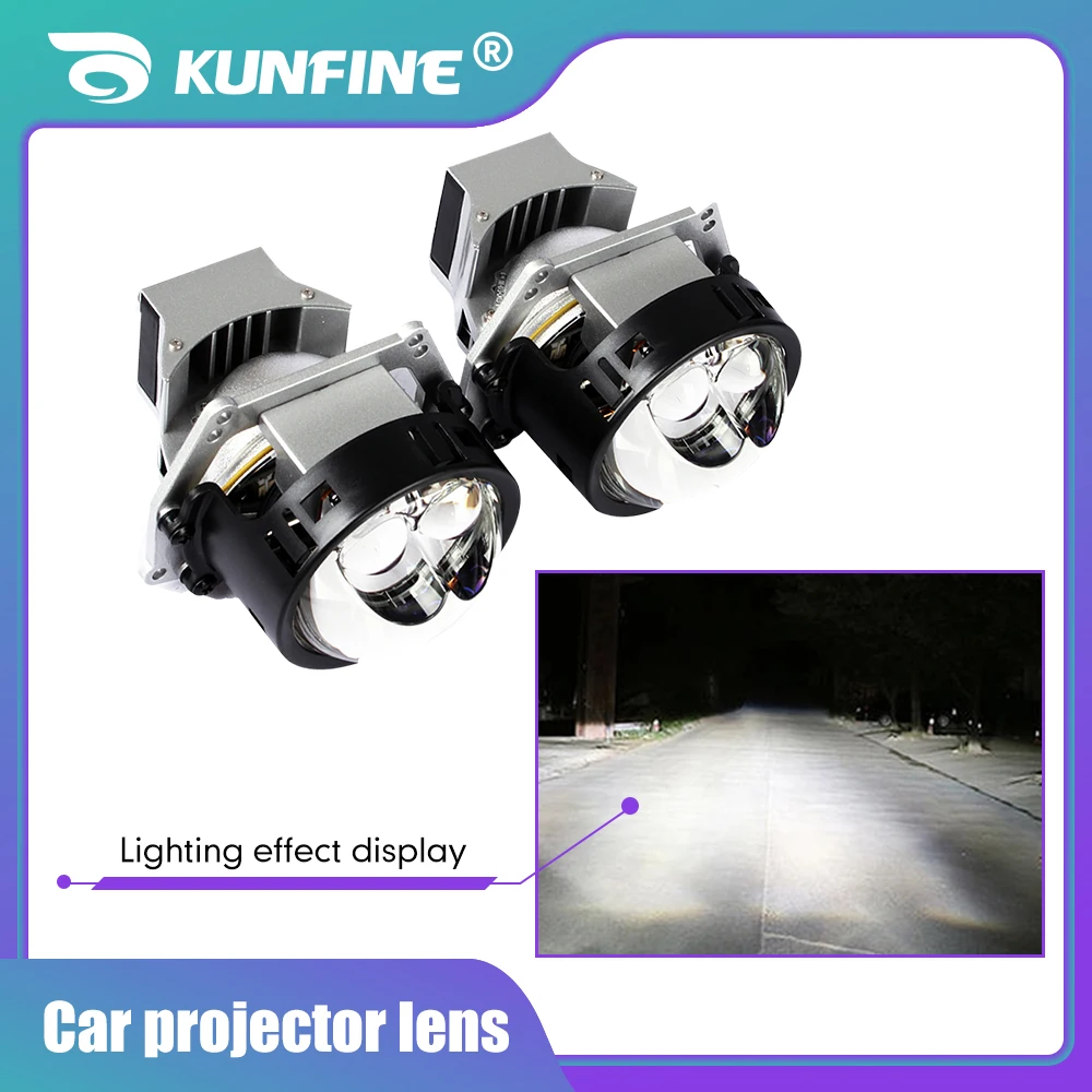Pair of Bi-Xenon HID Car Fog Light Projector Lens Kit Car Headlight High Low Beam White Light
Pair of Bi-Xenon HID Car Fog Light Projector Lens Kit Car Headlight High Low Beam White Light