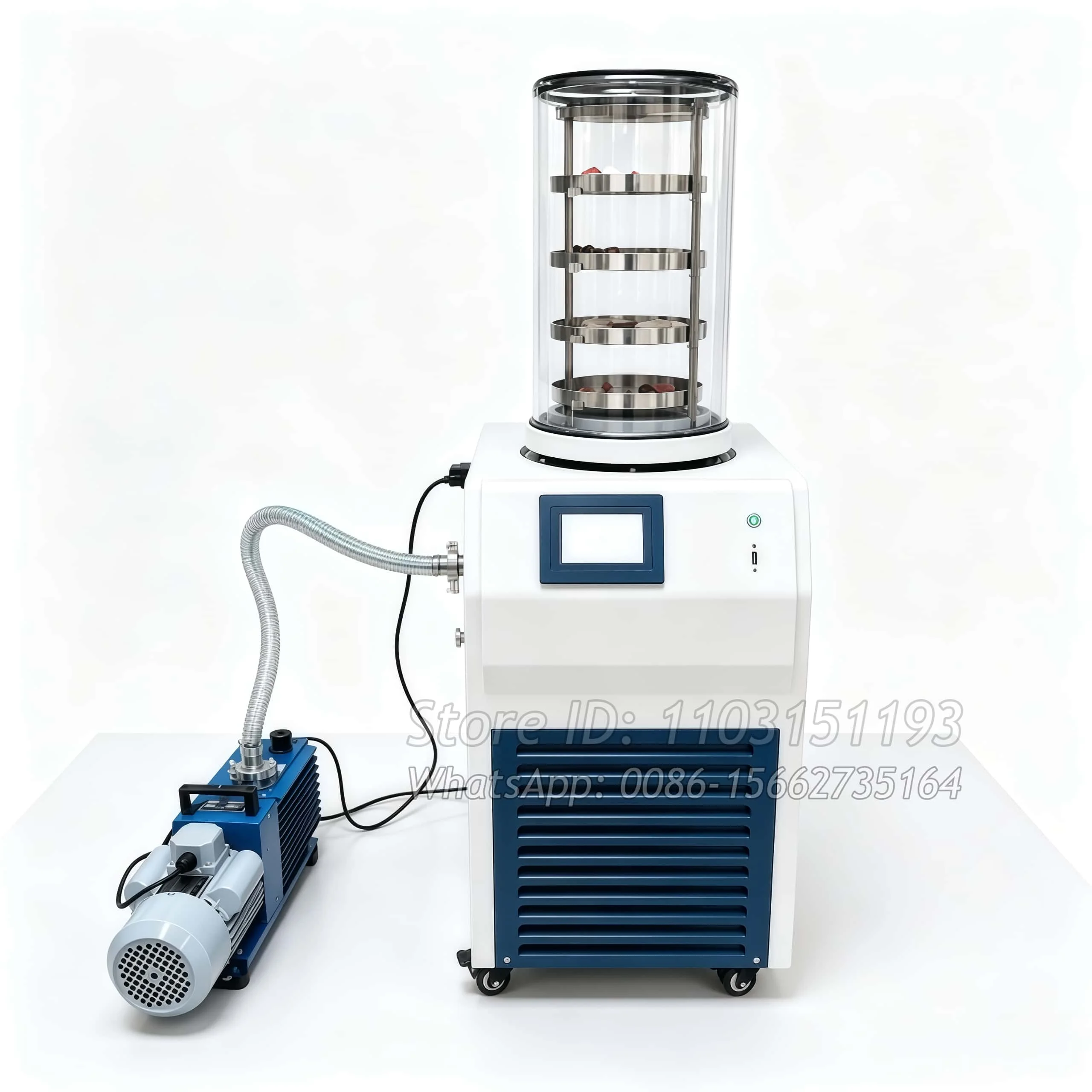 Laboratory Pharmacy Vacuum Freeze Dryer Temp -60℃ Lyophilizer Ice Capture 4kg Freeze Drying Equipment For Lab Chemical Use
Laboratory Pharmacy Vacuum Freeze Dryer Temp -60℃ Lyophilizer Ice Capture 4kg Freeze Drying Equipment For Lab Chemical Use