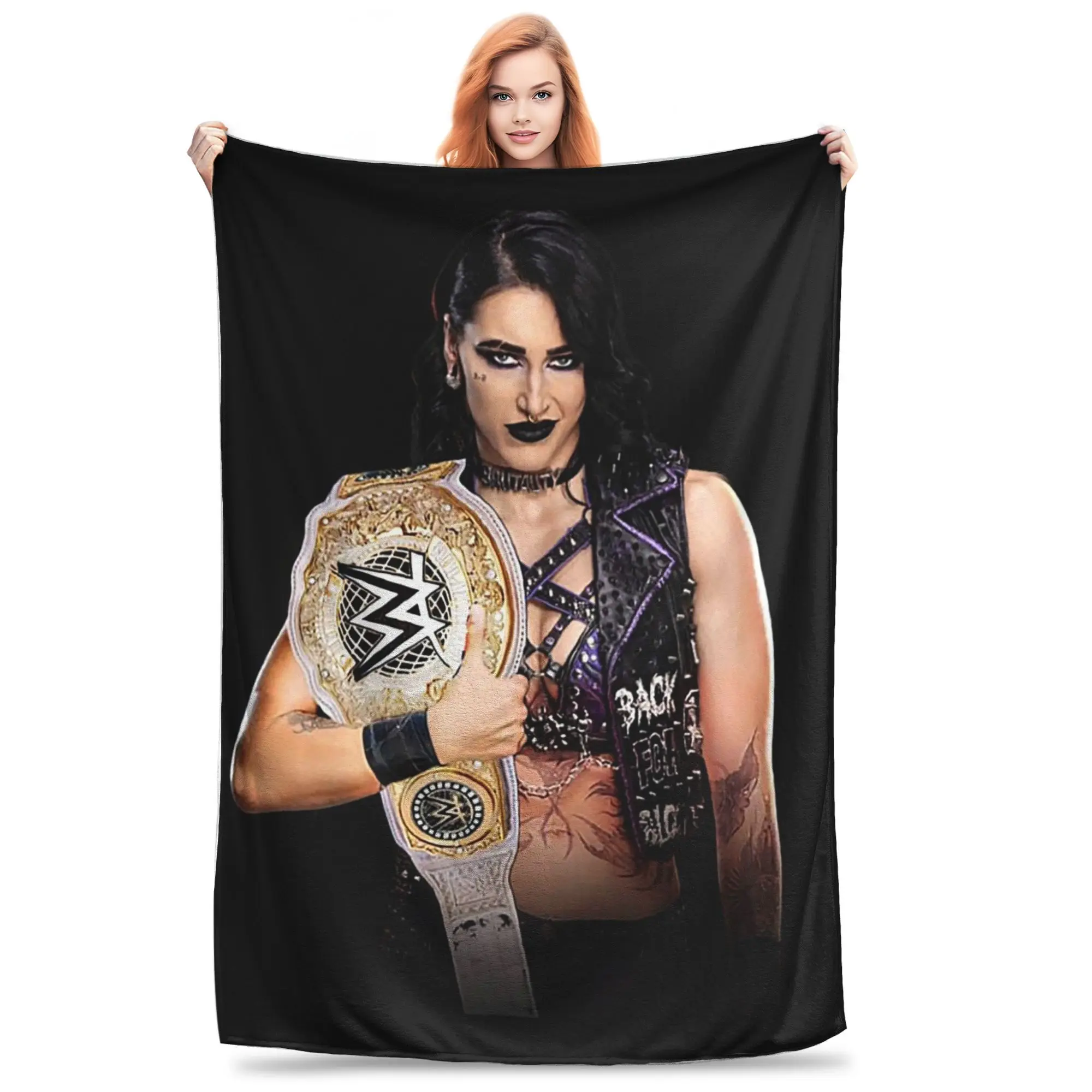 Flannel Throw Blanket She Is My Mami! Rhea Ripley Bootleg Wrestler Warm Plush Blankets Soft Bedspread for Livingroom Home Couch
Flannel Throw Blanket She Is My Mami! Rhea Ripley Bootleg Wrestler Warm Plush Blankets Soft Bedspread for Livingroom Home Couch