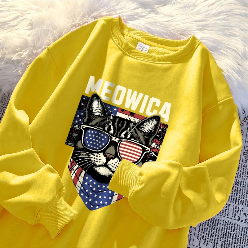 Cat Wearing American Glasses Sudaderas Wo'S Harajuku Soft Sudadera Fashion Warm Autumn Camisa Fashion Casual Fleece Sportswear
Cat Wearing American Glasses Sudaderas Wo'S Harajuku Soft Sudadera Fashion Warm Autumn Camisa Fashion Casual Fleece Sportswear