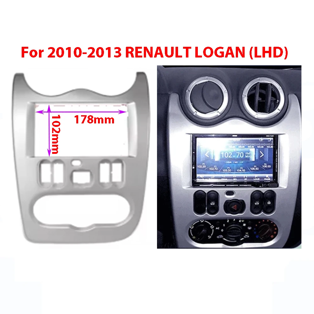Double Din Car DVD Radio Fascia Frame for RENAULT LOGAN 2010-2013 LHD 7 INCH Adapter CD Panel Trim Kit Bezel
Double Din Car DVD Radio Fascia Frame for RENAULT LOGAN 2010-2013 LHD 7 INCH Adapter CD Panel Trim Kit Bezel