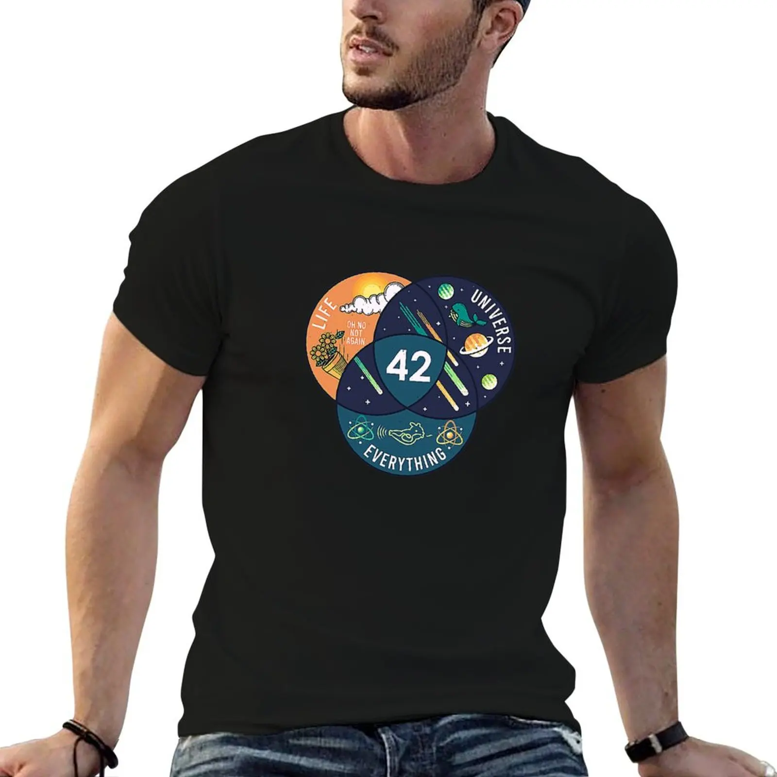 t cotton T-Shirt 42 and Answer Universe man Everything shirts for shirt Life t man slim fit to
t cotton T-Shirt 42 and Answer Universe man Everything shirts for shirt Life t man slim fit to