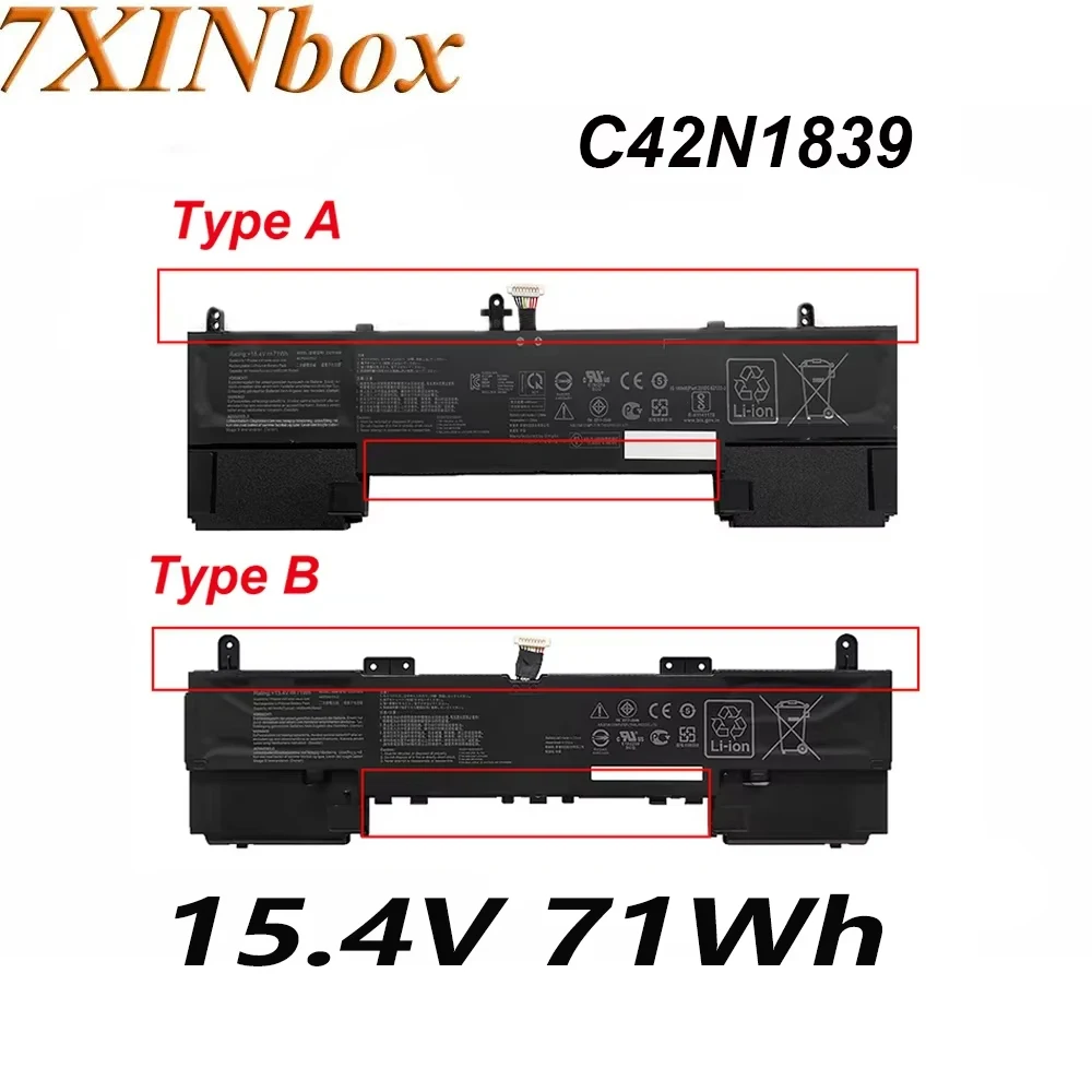 7XINbox C42N1839 15,4 В 71 Втч 4614 мАч Аккумулятор для ноутбука ASUS Zenbook 15 Q546F UX534FTC UX534FT UX563FD UX534FA UX533FD серии
7XINbox C42N1839 15,4 В 71 Втч 4614 мАч Аккумулятор для ноутбука ASUS Zenbook 15 Q546F UX534FTC UX534FT UX563FD UX534FA UX533FD серии